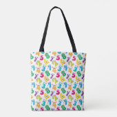 Tote Bag Modèle de nombres de monstre de maths drôle (Dos)