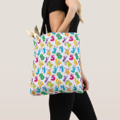 Tote Bag Modèle de nombres de monstre de maths drôle (De près)