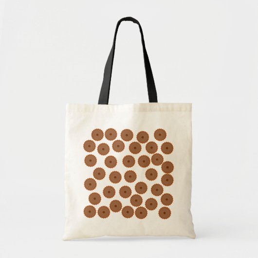 Tote Bag Modèle de petit gâteau de chocolat (Devant)