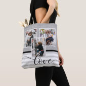 Tote Bag Modèle de photo personnalisé "Amour" (De près)
