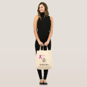 Tote Bag Modèle de ruban standard violet par Kenneth Yoncic (Devant (modèle))