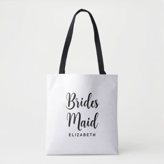 Tote Bag Modèle de témoin de mariage féminin moderne (Devant)