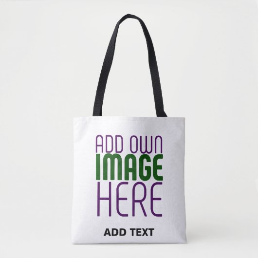 TOTE BAG MODÈLE DE TEXTE D'IMAGE BLANCHE SIMPLE MODERNE (Devant)