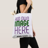 TOTE BAG MODÈLE DE TEXTE D'IMAGE BLANCHE SIMPLE MODERNE (De près)