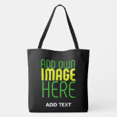 TOTE BAG MODÈLE DE TEXTE D'IMAGE NOIRE SIMPLE ET MODERNE (Dos)