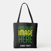 TOTE BAG MODÈLE DE TEXTE D'IMAGE NOIRE SIMPLE ET MODERNE (Dos)