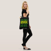 TOTE BAG MODÈLE DE TEXTE D'IMAGE NOIRE SIMPLE ET MODERNE (Sur le modèle)