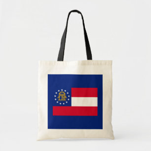 Tote Bag Modèle du drapeau de l'État de Géorgie