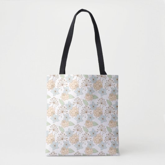 Tote Bag Modèle floral (Devant)