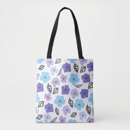 Tote Bag Modèle floral à main chic (Devant)