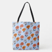 Tote Bag Modèle floral dynamique (Devant)