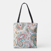 Tote Bag Modèle floral ethnique jacobéen (Dos)