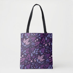Tote Bag Modèle floral Lilac dynamique