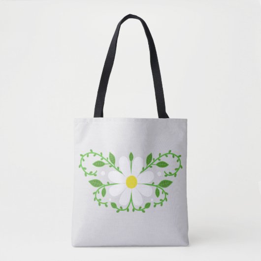 Tote Bag Modèle floral marais (Devant)