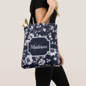Tote Bag Modèle floral mou (De près)