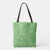 Tote Bag Modèle floral préféré en vert (Dos)
