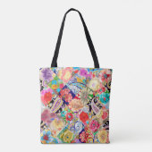 Tote Bag Modèle floral tropical (Dos)