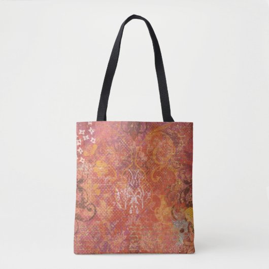 Tote Bag Modèle floral vintage (Devant)