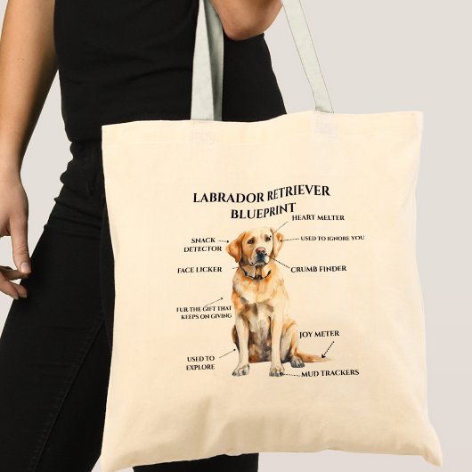 Tote Bag Modèle Funny Labrador Retriever