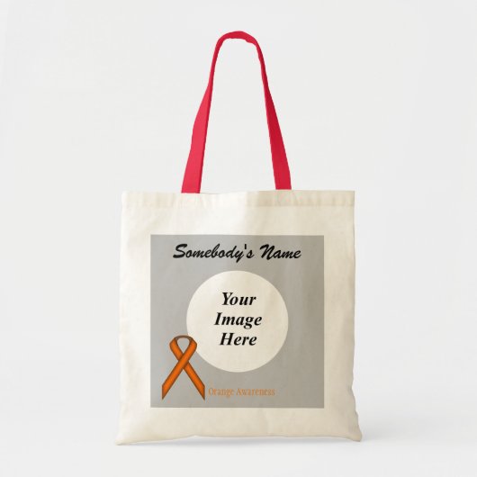 Tote Bag Modèle Orange Standard Ribbon par Kenneth Yoncich (Devant)