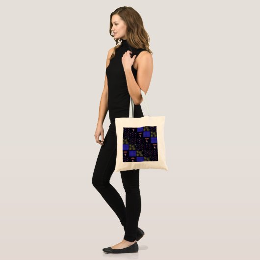 Tote Bag Modèle patchwork du 4 juillet - 4 juillet (Devant (modèle))