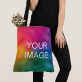 Tote Bag Modèle personnalisable Ajouter un logo image texte (De près)