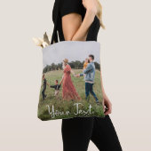 Tote Bag Modèle photo et texte personnalisé (De près)