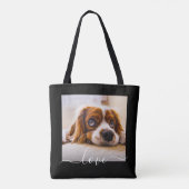 Tote Bag Modèle photo Love Texte noir Carry (Dos)