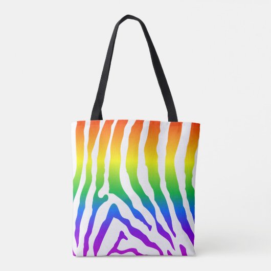Tote Bag Modèle Rainbow Zebra (Dos)