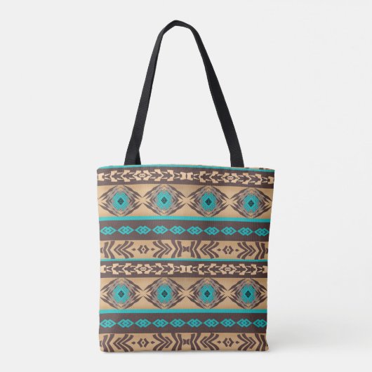 Tote Bag Modèle tribal ethnique du sud-ouest (Dos)
