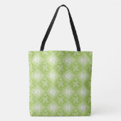 Tote Bag Modèle vert de chaux de Paisley (Devant)