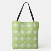 Tote Bag Modèle vert de chaux de Paisley (Dos)