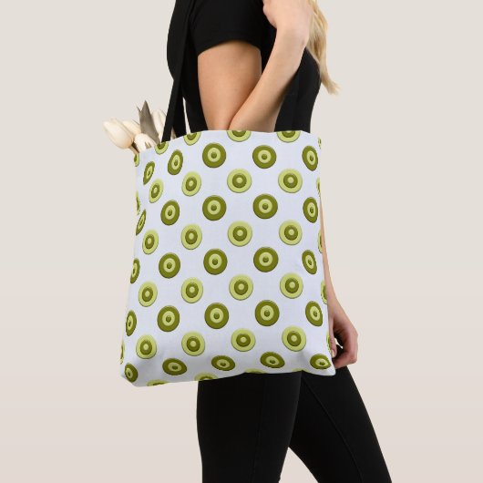 Tote Bag modèle vert de pois (De près)