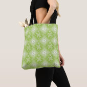 Tote Bag Modèle vert d'été de Paisley (De près)