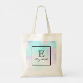 Tote Bag Modern Abstract Blue & Purple Watercolor (Dos)