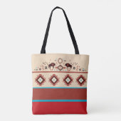 Tote Bag Modern American Native Influenced Pattern Monogram (Dos)