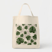Tote Bag Modern Boho Botanical Leaves Pattern (Devant)