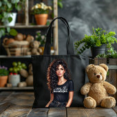 Tote Bag Modern Bold Beautiful Sassy Girl Self Affirmation