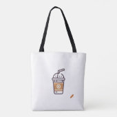 Tote Bag "Modern Cafe & Shakes Logo Design Bag - tendance e (Dos)