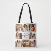 Tote Bag Modern Elegant Custom Family Photo Gift for Mom (Devant)