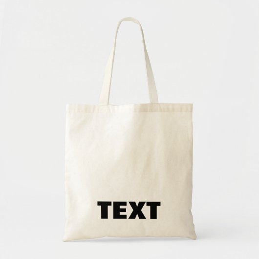 Tote Bag Modern Elegant Minimalist Simple Create Your Own (Devant)
