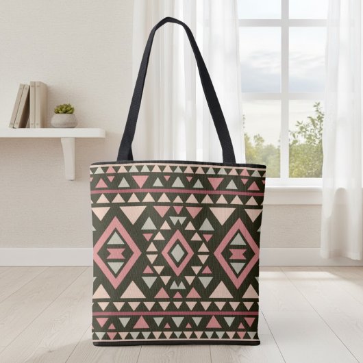 Tote Bag Modern Geometric Southwest Style 