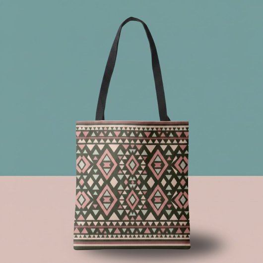 Tote Bag Modern Geometric Southwest Style 