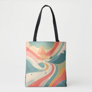 Tote Bag Modern Hot Look at Snow Mountain Paradise Fun