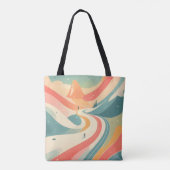 Tote Bag Modern Hot Look at Snow Mountain Paradise Fun (Dos)