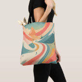 Tote Bag Modern Hot Look at Snow Mountain Paradise Fun (De près)