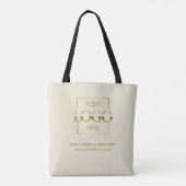 Tote Bag Modern Minimalist Custom Business Logo Promotional (Dos)