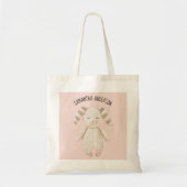 Tote Bag Modern Pastel Pink Bunny (Devant)