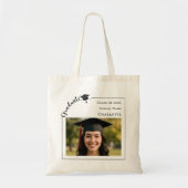 Tote Bag Modern photo senior Graduate (Devant)