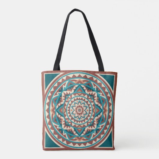 Tote Bag Modern Southwest Mandala  (Dos)